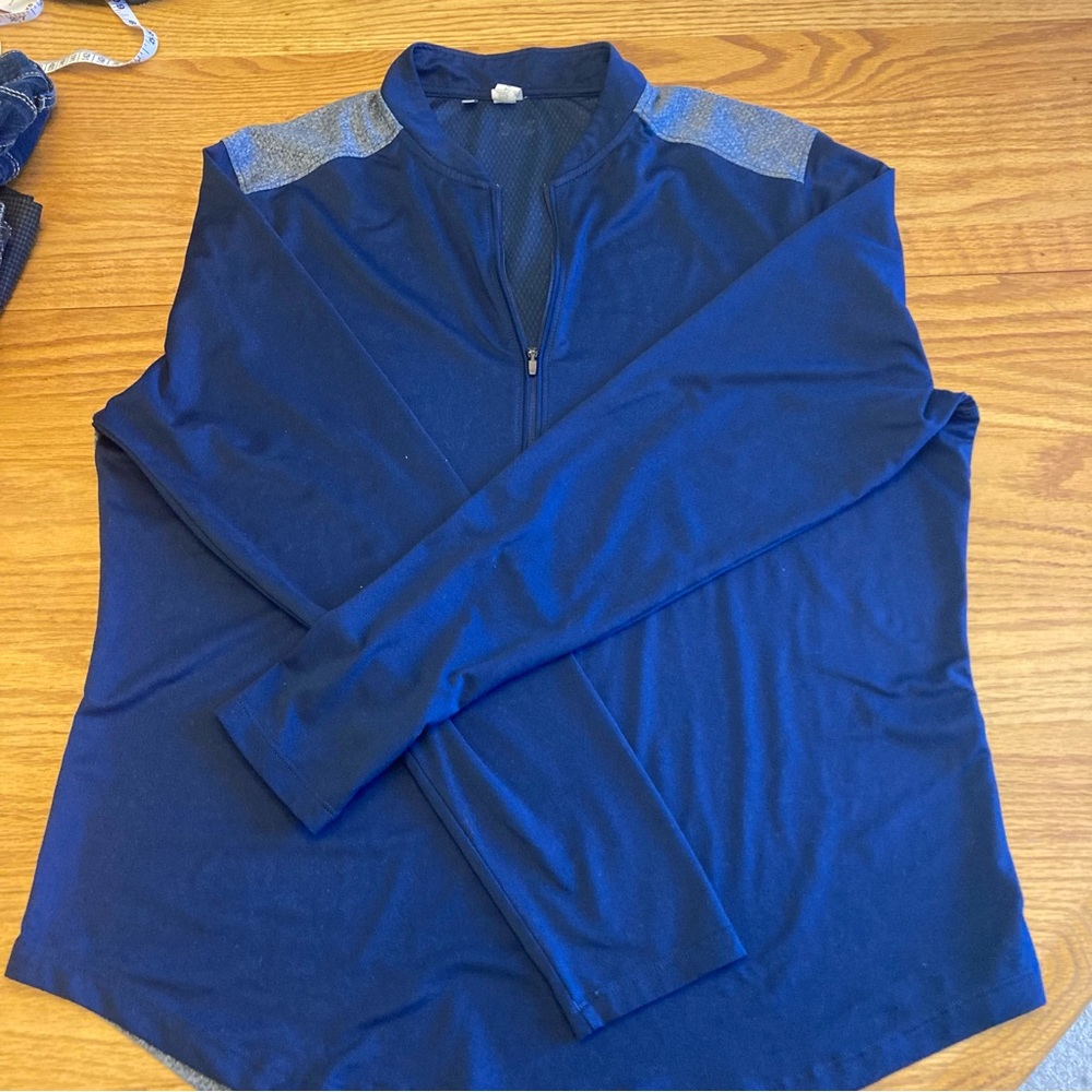 Womens Under Armour XL Quarter Zip Navy Pullover